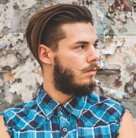 hairstyles long on top short on sides|men's long hairstyles short sides.